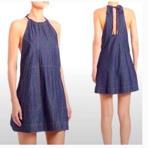 Denim Halter Dress
